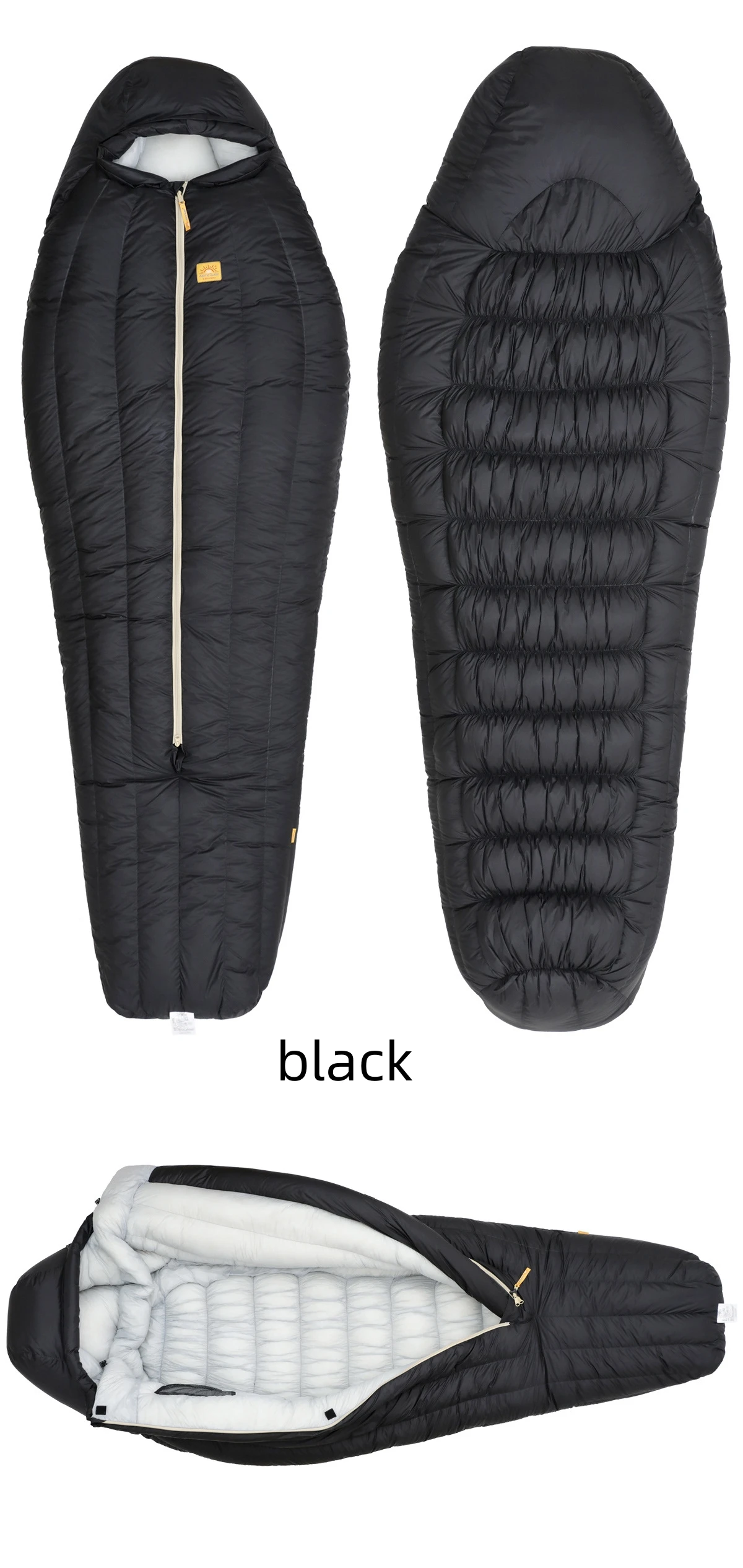 Ultralight Down Sleeping Bag,Backpacking Cold Weather Sleeping Bag 3-4 Season for Camping, Hiking, Traveling