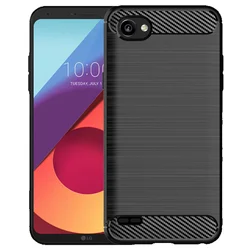 Silicone Lg Q6 Plus Q6 Alpha LGG6+ Carbon Fiber Phone Cover For LG G6 Plus Lgq6+ Shockproof Matte Case Coque Fundas