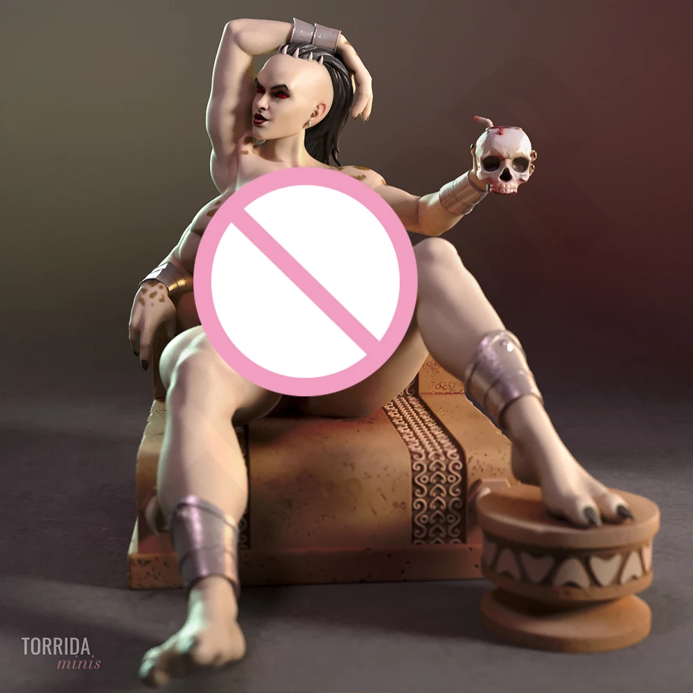 1:24 Bellezza Sexy Guerriero Femminile NSFW 3d Stampa Kit Giocattolo In Resina Gk Non Verniciato Figurine Fai Da Te Smontato Statua Figure Giocattoli di Modello