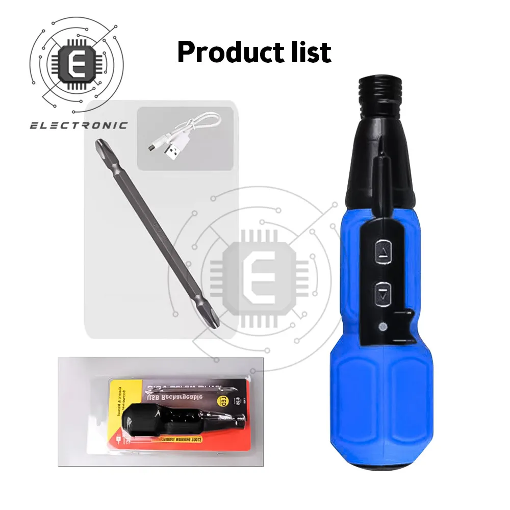 

Household Mini Electric Screwdriver Handle Charging Straight Rod Anti-slip Drill For Household Electricity Accessories