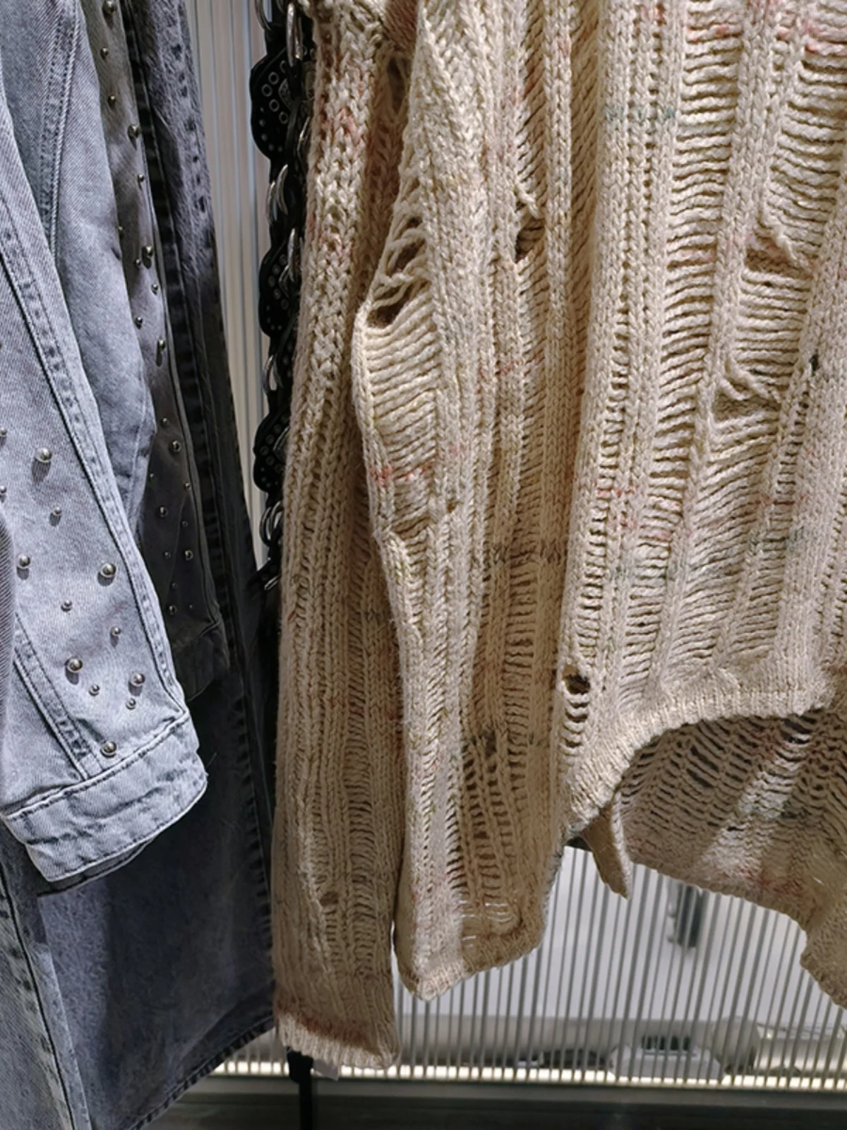 

Spring New Arrival Women's Long Sve Knitted Sweater round Ne Hole Decoration Slim Fit Commute Sle Regular Sve Length