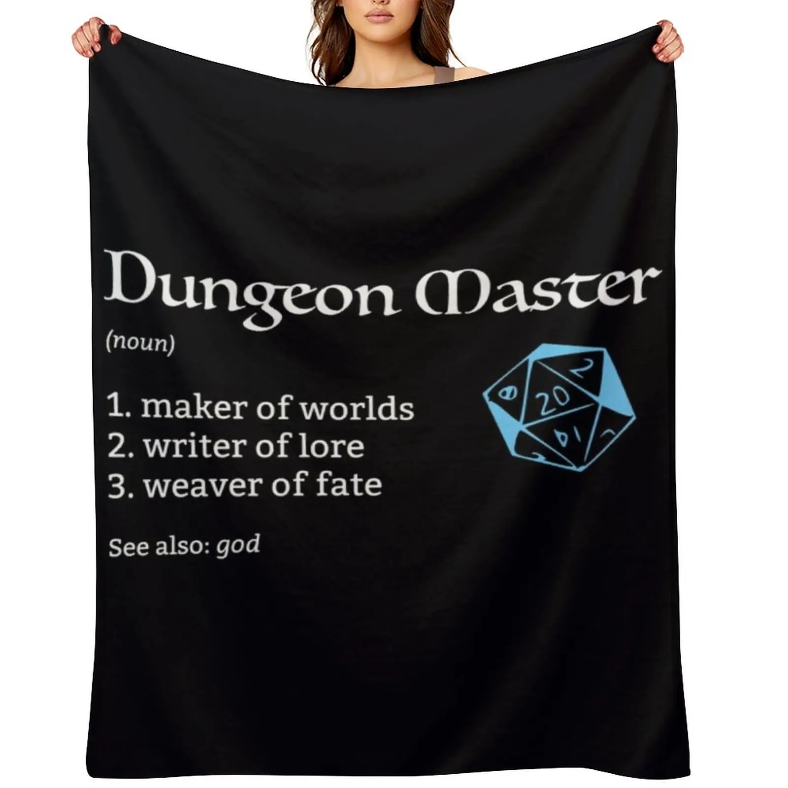 

Dungeon Master (\t Throw Blanket for sofa Blankets For Bed Luxury Flannel Fabric Blankets