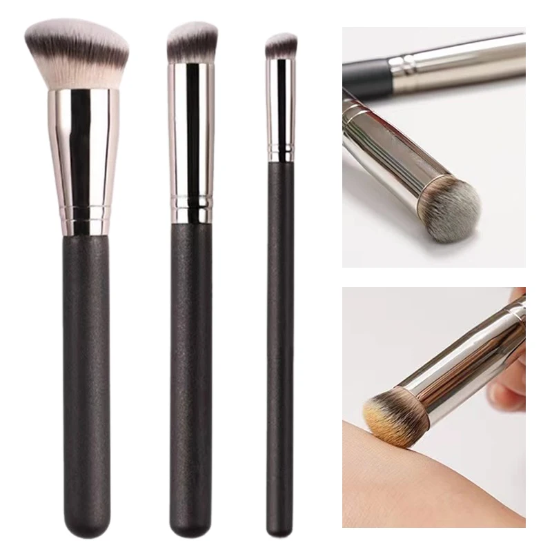 170 270 370 pincéis de maquiagem fundação cabeça oblíqua corretivo escova para olheiras pockmarks manchas ocultando ferramentas de beleza