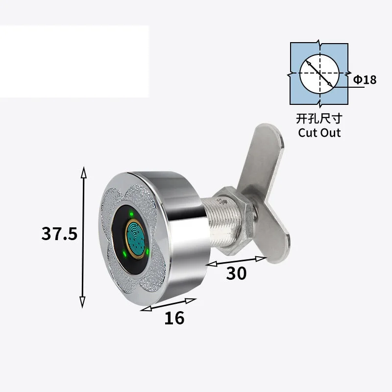 لألواح أوراق الشجر المزدوجة، درج خزانة بصمة الإصبع، صندوق بريد قوي، قفل مدمج، بطارية قابلة للشحن