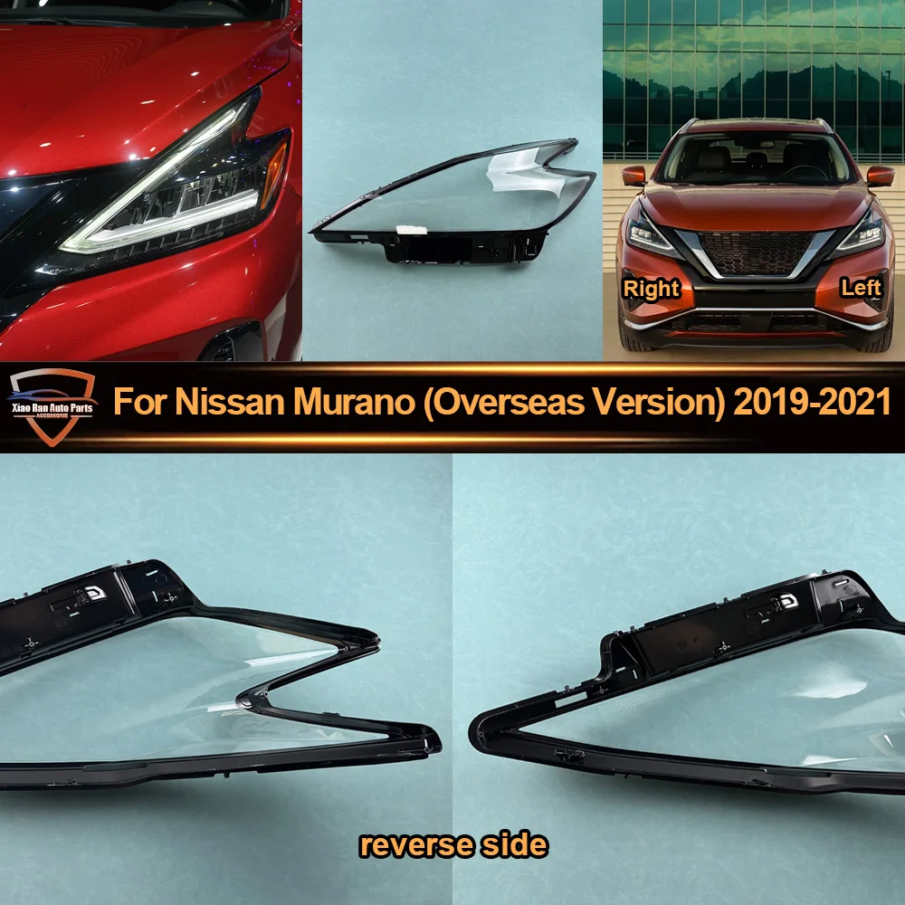 

For Nissan 2019---2021 Murano (Overseas Version) Headlamp Transparent Lampshade Shell Masks Headlight Cover Lens Plexiglass