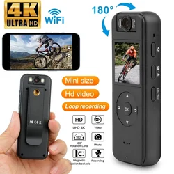 CS09 4K Ultra HD Camera WiFi Portable Mini Video Recorder Outdoor Sports Recorder Infrared Night Vision Law Enforcement Recorder