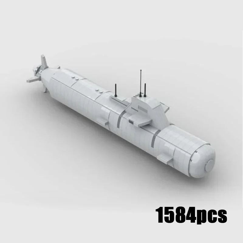 

Moc Building Bricks Military Model Trident Submarine Technology Modular Blocks Holiday Gifts Toys For Children DIY Sets Assembly