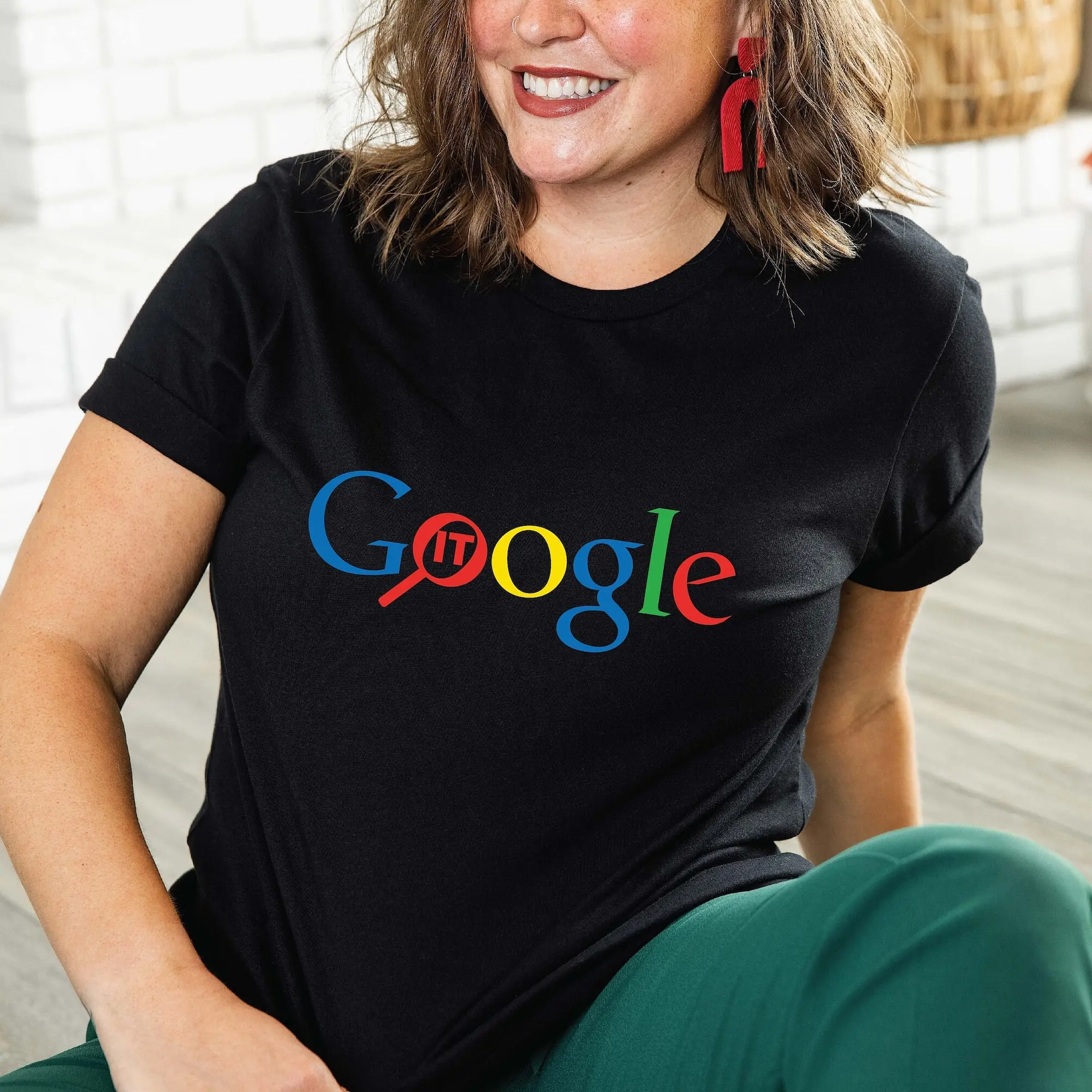 Just Google It Shirt, Funny Google Shirt Gift, Search Engine T-Shirt, Humorous Tee