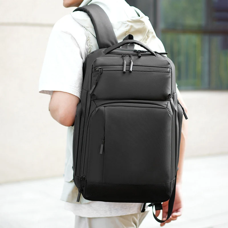 Men Business Laptop Backpack Commuting Hiking Camping Outdoor Travel Bag Large Storage Short Distance College Weekend Schoolbag