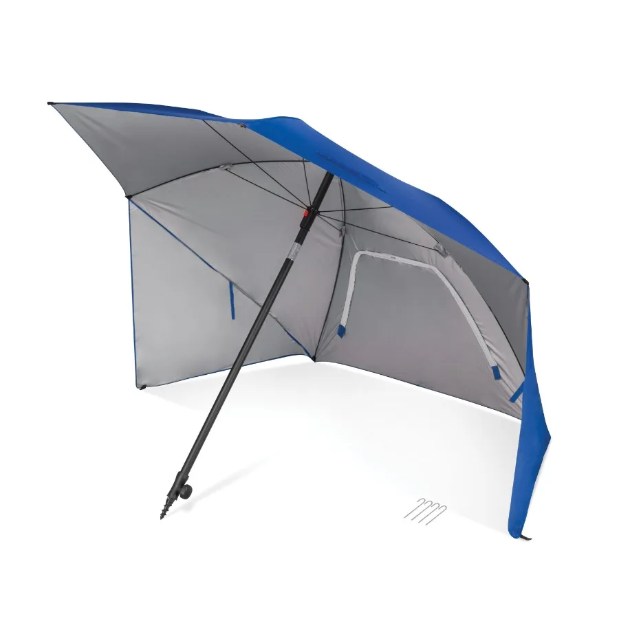 

Blue Ultra 8' Portable All-Weather and Sun Umbrella with Carry Bag