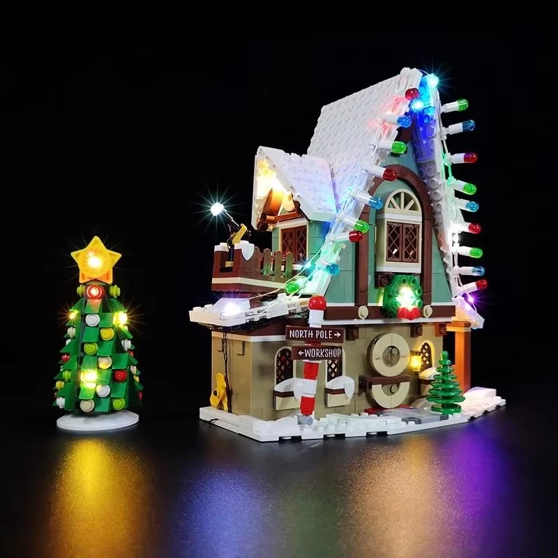 BRIXSPARK LED Lights Kit for Lego 10275 MOC Building Blocks, USB DIY Lights Set For Lego Elf House, Model Bricks Not Included view 4