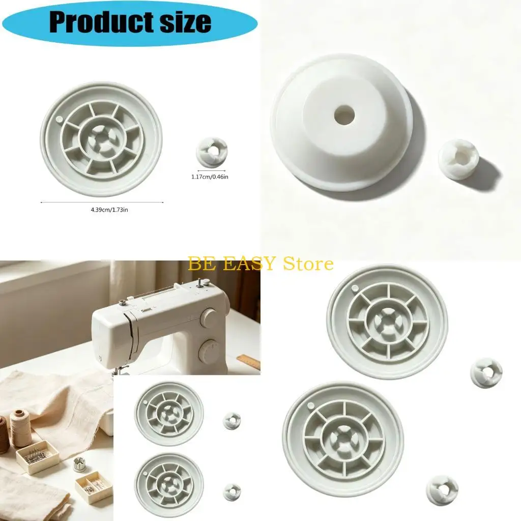 E28F Auxiliary Thread Pin Cap Set R12373210B, 2 Plastic Replacements for Securing Auxiliary Thread Supplies at Household Sewing