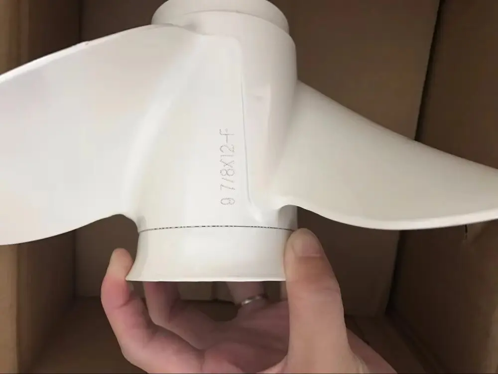 Free Shipping Spare Parts For Yamaha HANGKAI Outboards Motors 30 HP Propeller 9 7/8*12-F