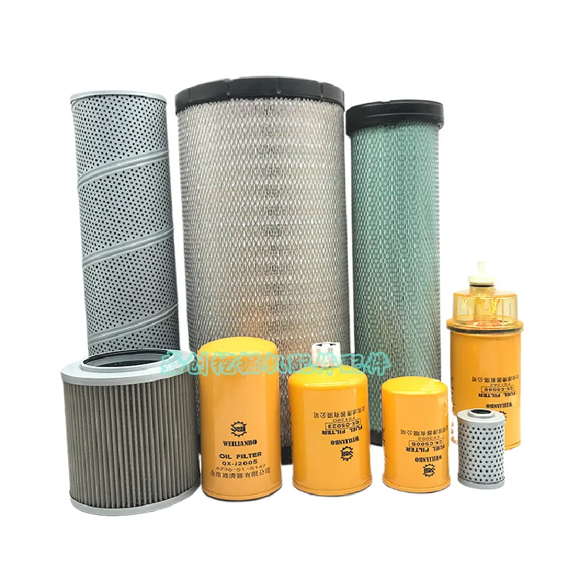 For Shantui Jcm922c D Cummins Engine Oil Filter, Diesel Grid, Air, Oil, Water Hydraulic Return Oil Excavator Accessories