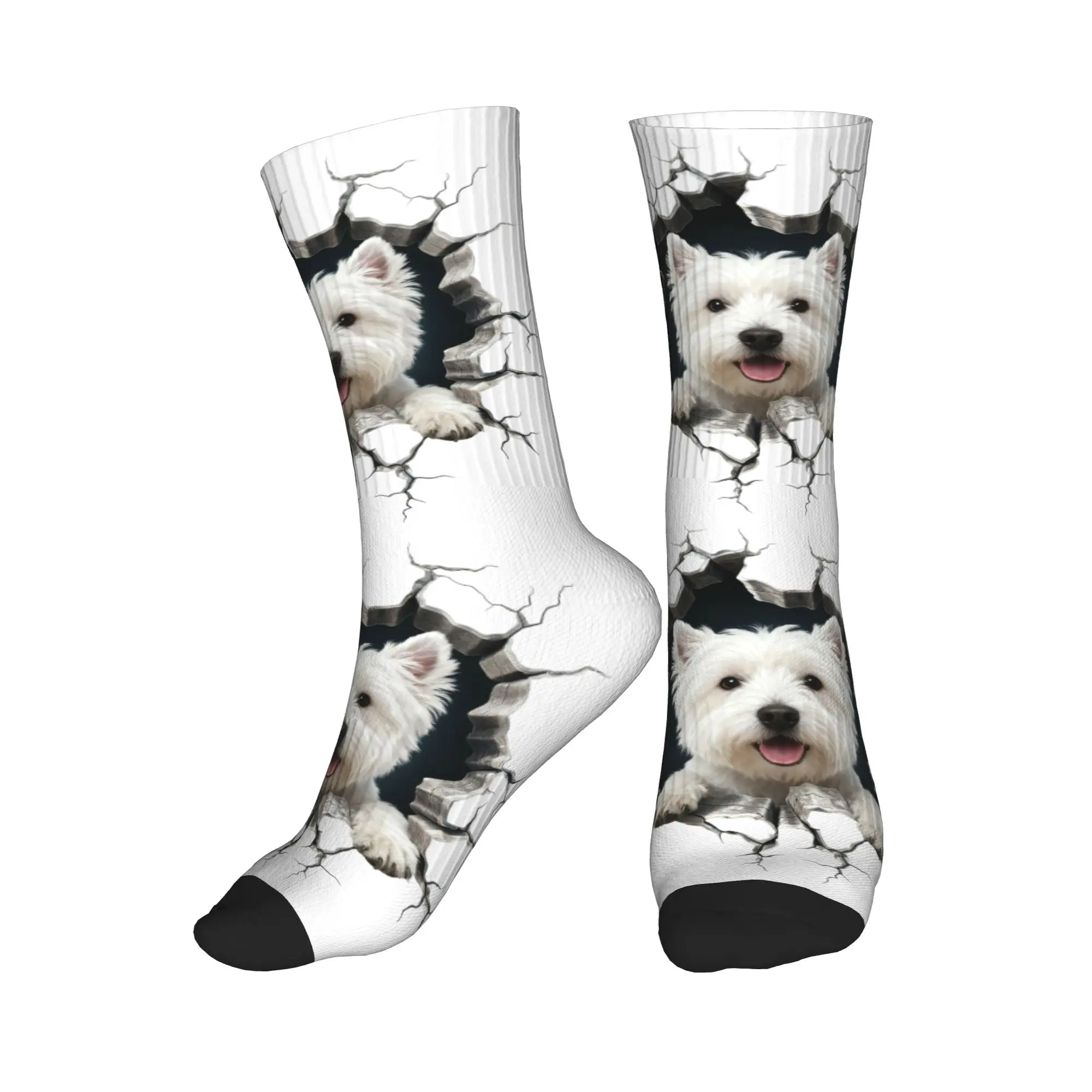 

Носки-полугольфы Breaking Through West Highland White Terrier для мужчин и женщин, теплые, модные, оригинальные, для любителей собак породы Вест Хайленд Уайт Терьер