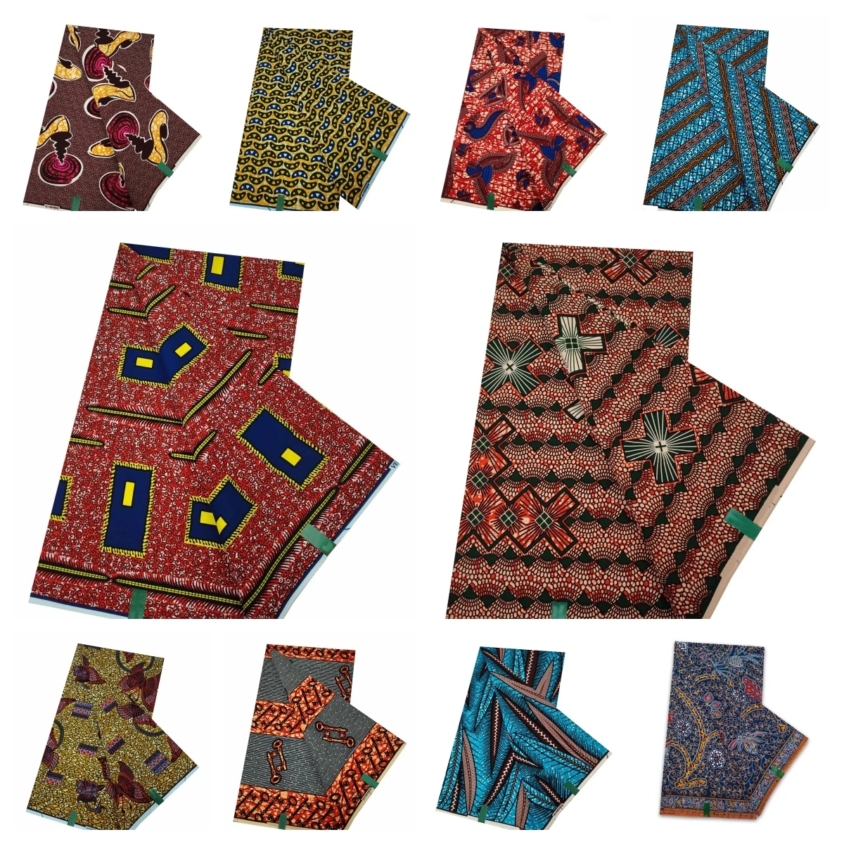 African Wax Fabric Lastest Prints 100% Cotton Sewing Material High Quality Printed Nigeria Ankara Pagne Veritable Wax Fabric