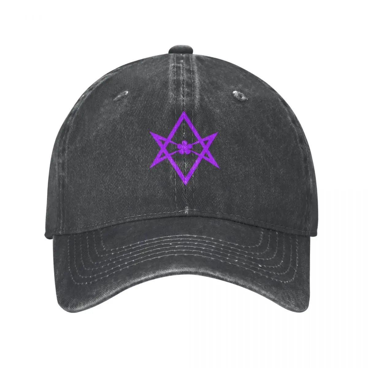 The Thelemic Unicursal Hexagram - purple Cowboy Hat Christmas Hat foam party Hat Hats For Women Men's