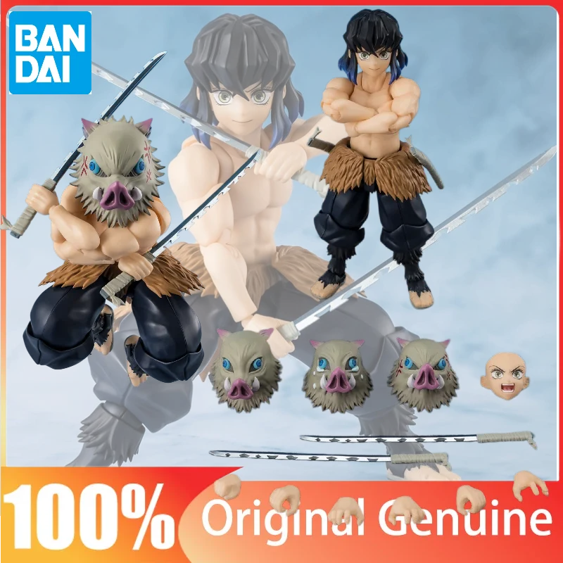 

Bandai SHF Demon Slayer: Kimetsu No Yaiba Hashibira Inosuke Beast Breathing Boar Movable Advance Model Anime Toy Figure
