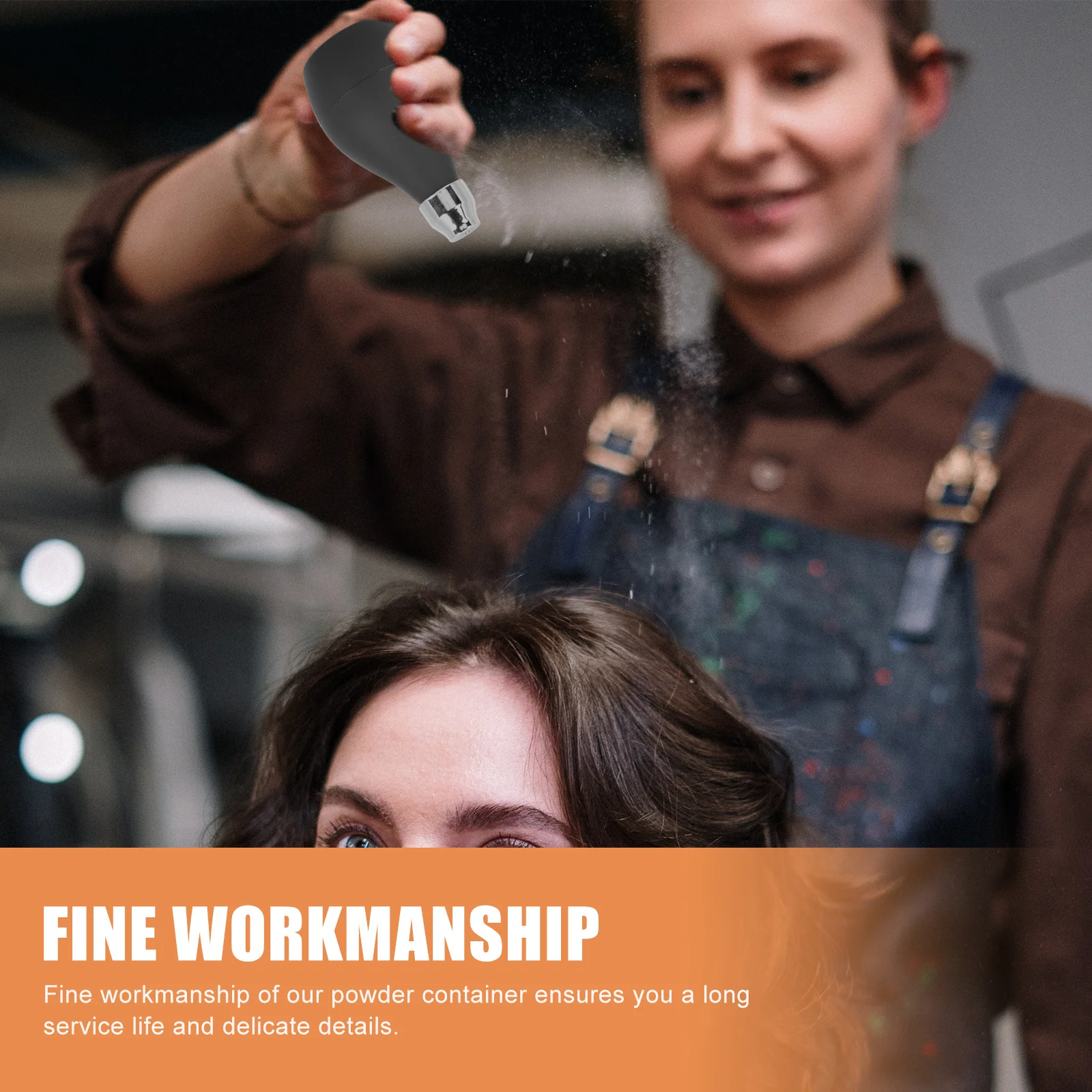 

1Pcs Portable Powder Sprayer Container Compact Travel Loose Powder Storage Ball Durable Lightweight Bottle