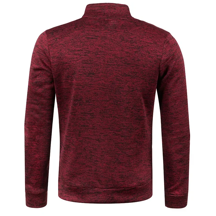Men Sweatshirts Spring Autumn Pullover Half Zipper Pullover for Male Hoody Outdoor Sweatshit Solid Color Stand Collar
