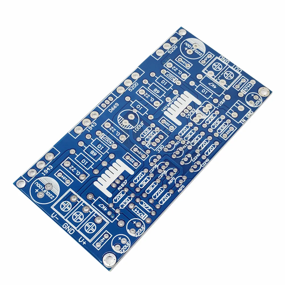 PCB Board 1943+5200 Mono Power Amplifier Board For Audiophile DIY 200W PCB Board Circuit Design Empty Board High Power wholesale