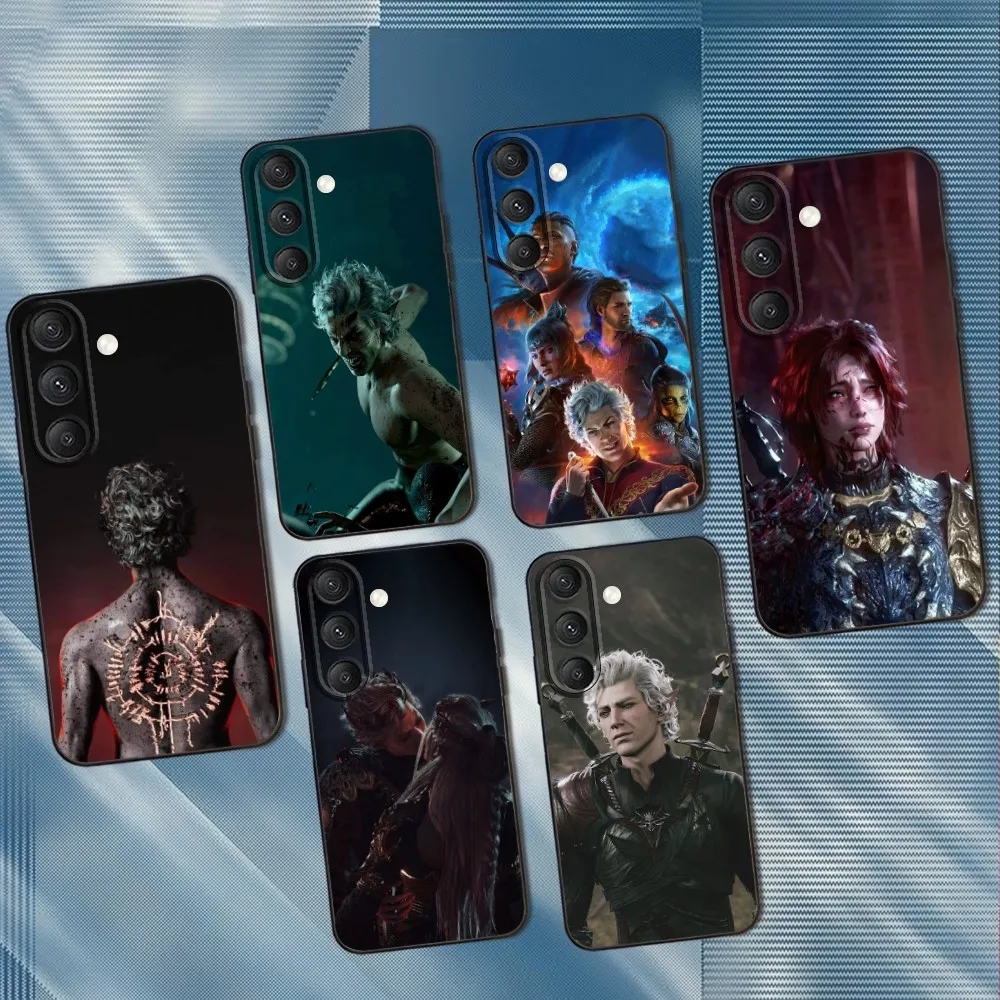 

Game B-Baldurs G-Gates 3 Phone Case For Samsung S25,S24,S23,S22,S21,S20,S10,Ultra,Plus,Lite,FE,Soft Silicone Black Cover
