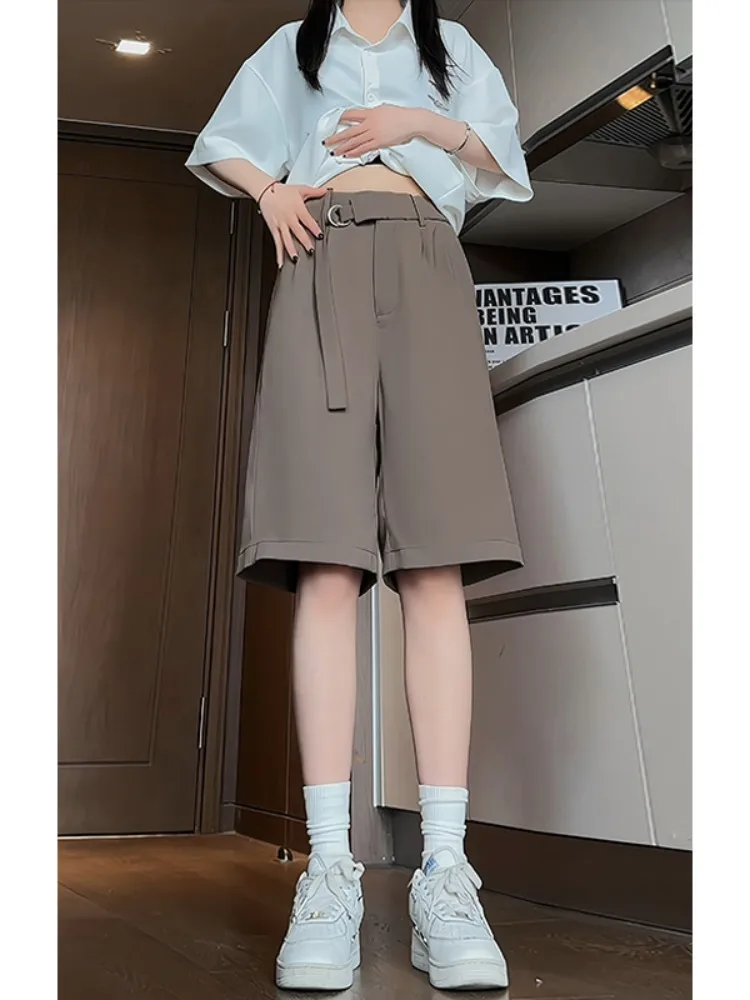 

Ice Silk Men's orts Summer Thin Straight Leg Casual Pants Qui Dry Breathable Loose Fit Faionable Brand Youth Active Wear