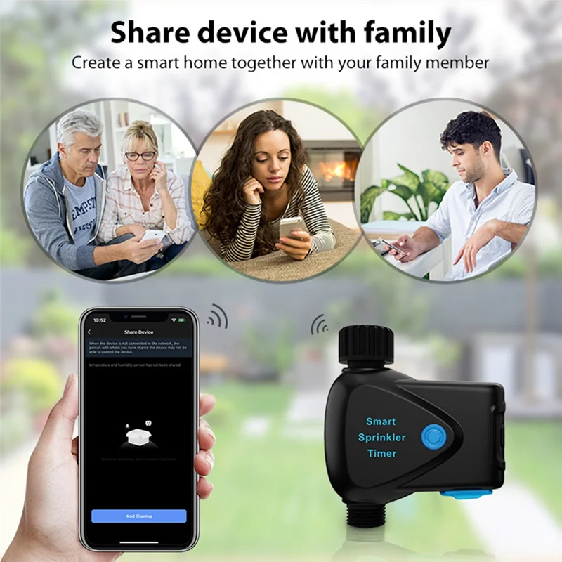 

【B07R】Wireless Water Meter Tuya Wifi Smart Sprinkler Meter Real Time Flow Rate Water Consumption Monitoring Control