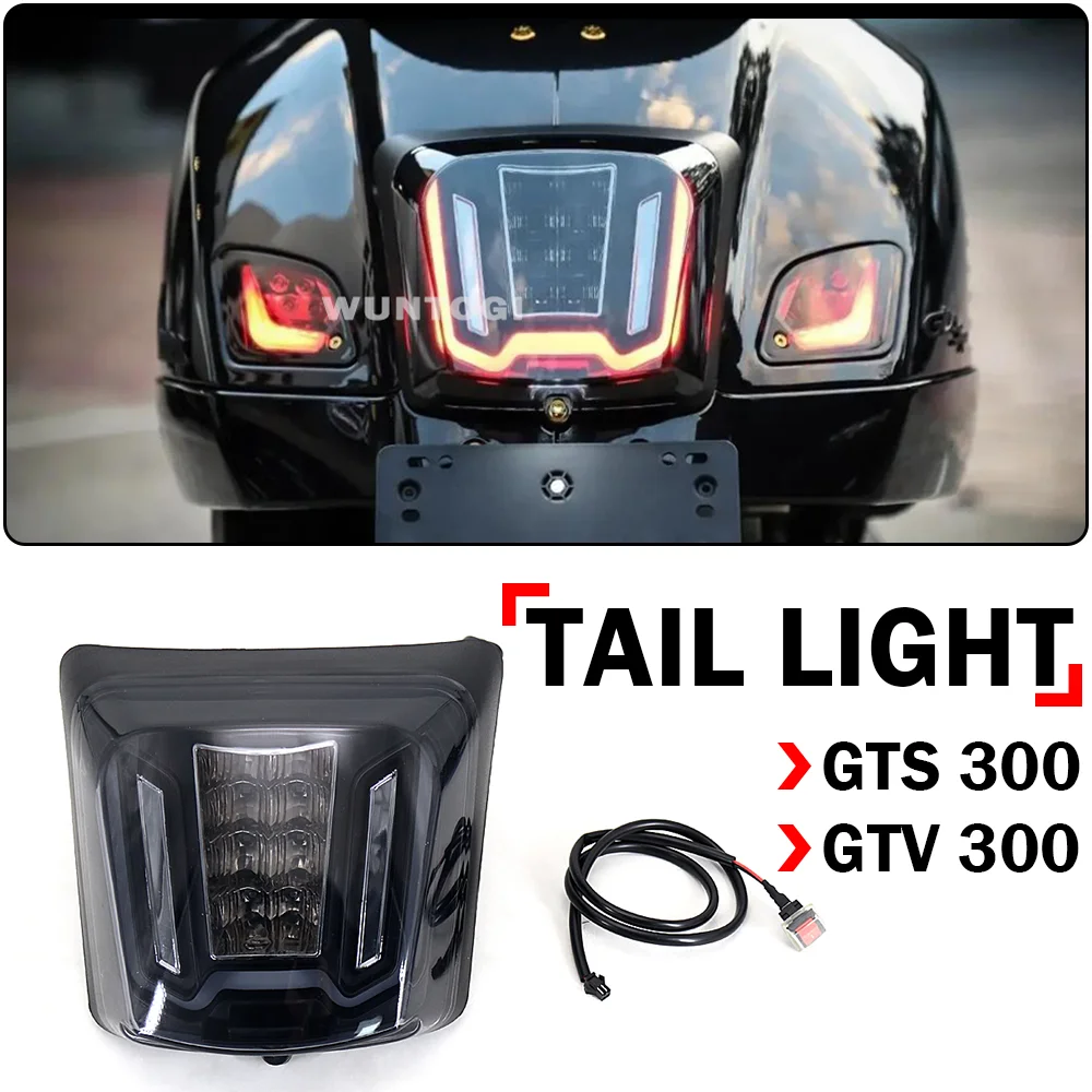 

for Vespa 300 GTS Accessories LED Tail Light Turn Signal Lights Motorcycle Lamp Kit GTS 300 GTS300 GTV300 GTS Retrofit Parts