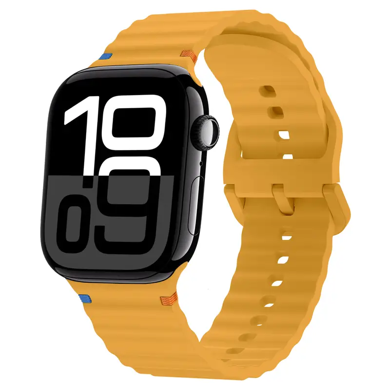 Wave Stitched Silicone Strap For Apple Watch 12 11 10 46mm 42mm Ultra 4/3/2 49mm Bracelet Belt iWatch 9 8 SE 45mm 41mm 44mm Band - Image 10
