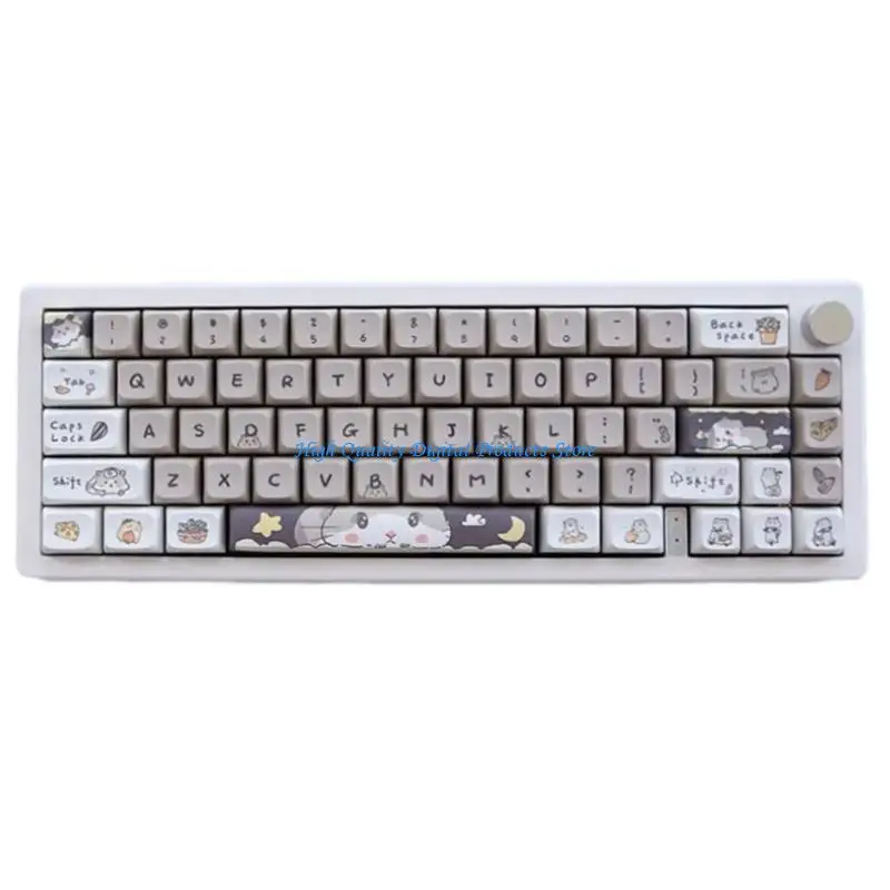 

U2JE 141Keys Gray Mouse Keycaps XDA Profile Thick PBT Keycap For 61 104 108