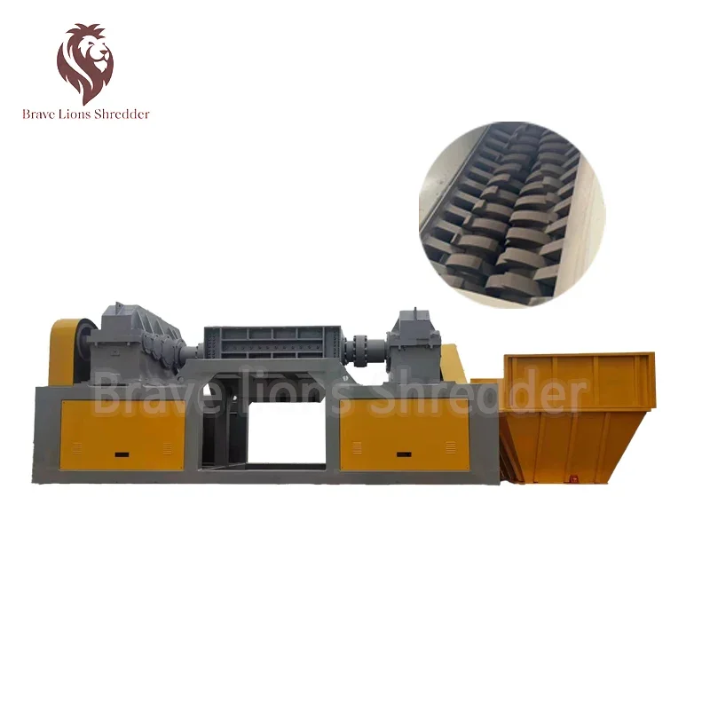 

One shafts four shafts double shaft shredder for shredding scrap metal shredder/cardboard shredder machine/wood crusher machine