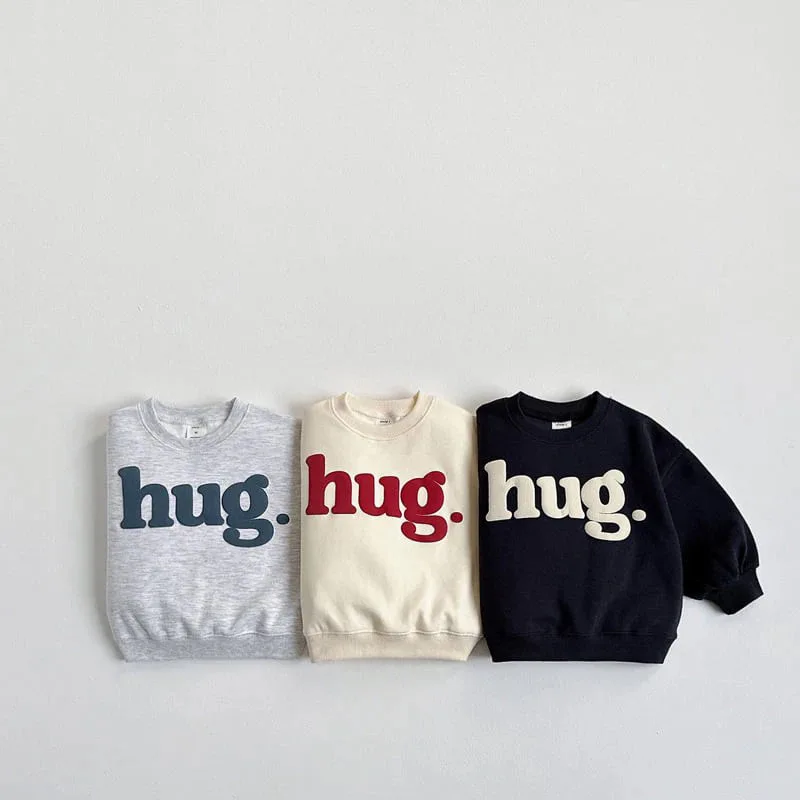 

2025 Autumn New Children Sweatshirt Girls Letter Print Pullover Loose Baby Cotton Tops Kids Boys Long Sleeve Casual Sweatshirt