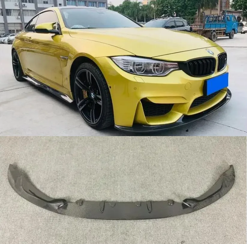 

REAL CARBON FIBER Car Front Bumper Lip Diffuser SPOILER Flaps Cover Body Kit For BMW F80 F82 F83 M3 M4 2014-2020