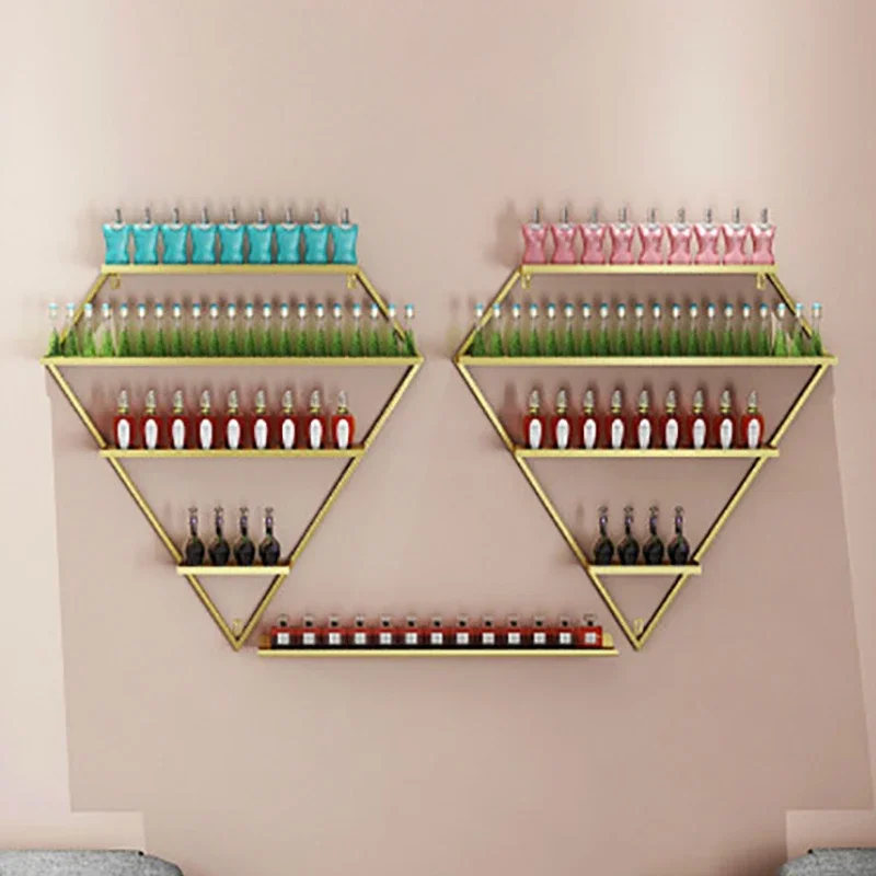 

Nordic Metal Nail Polish Bottle Storage Rack Iron Nail Polish Display Wall Shelf Iron Manicure Store Holder shelf organizer