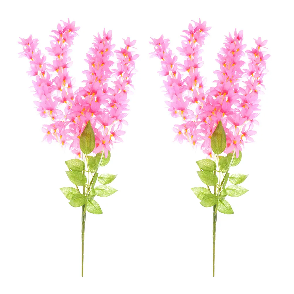 

2 Pcs Artificial Flowers Vivid Decorative Bride Wedding String Simulation Flower nament Home