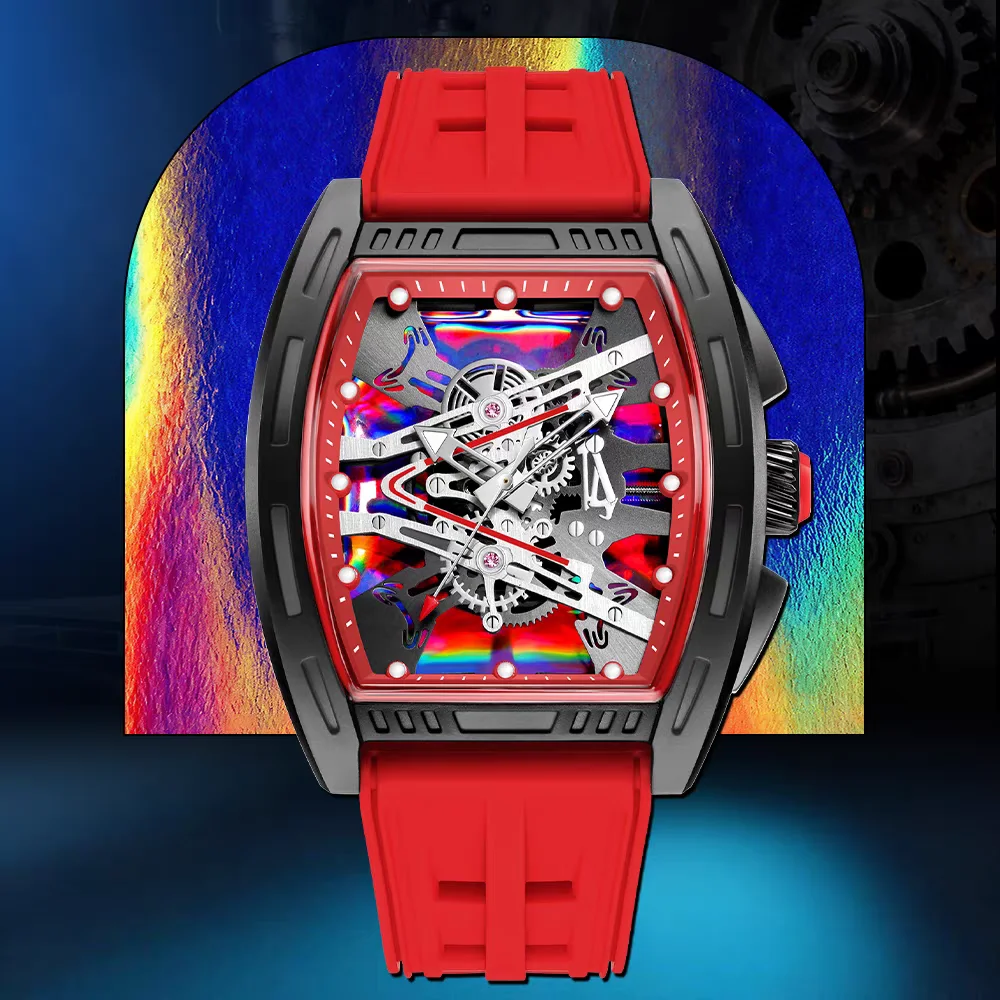 3-Piece Set of Stylish and Fashionable Barrel-Shaped Quartz Watches for Men in Various Color Combinations. Suitable for Daily Wear, Parties, Valentine's Day, Easter, Christmas, New Year's Day, Halloween, Ramadan, and as a Gift for Friends and Family