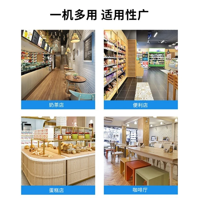 Small Refrigerated Display Dessert Cake Beverage Display Braised Vegetable Fresh-keeping Cabinet Desktop Freezer