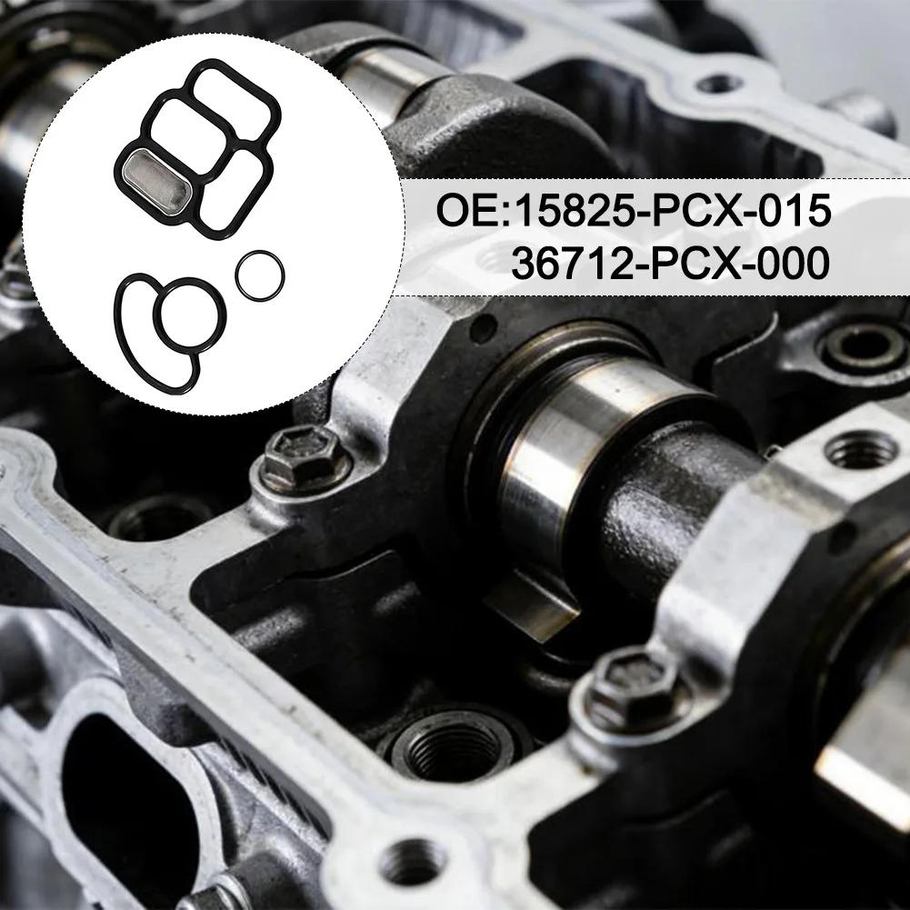 For S2000 Maintenance Black S2000 Gasket Kit Gasket Seal Kit VTEC Solenoid Seal Precision Fit Metal Construction