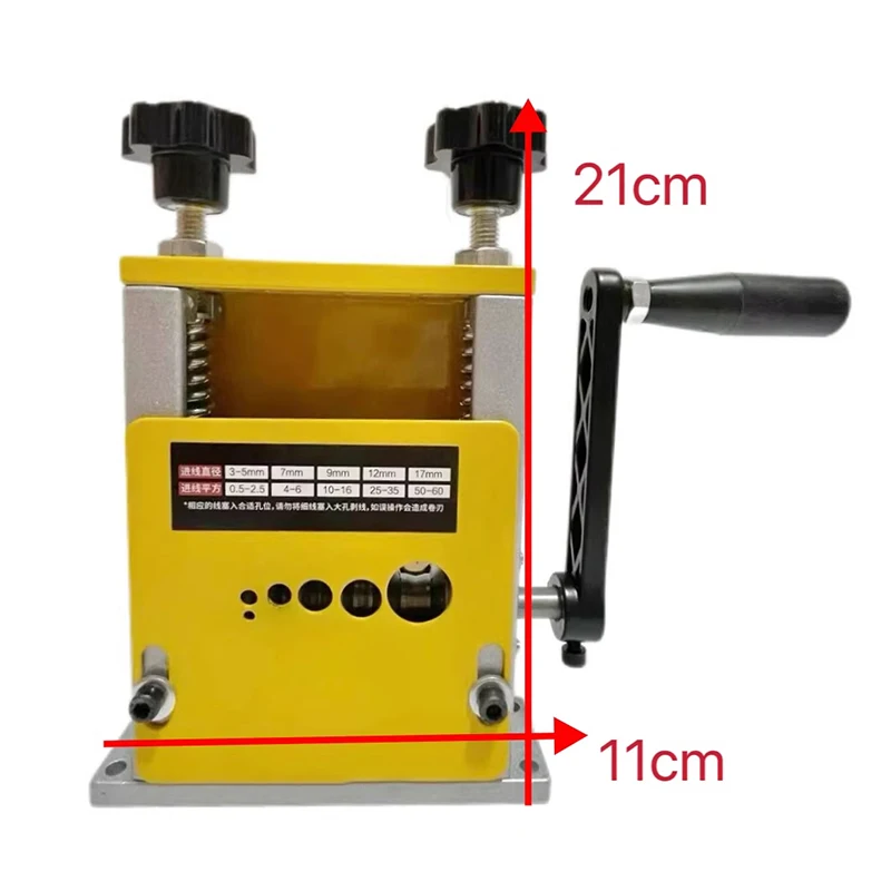 Picture 4: Small Manual Wire Stripper Scrap Cable Stripping Machine Suitable for Recycling Scrap Copper Wire and Cables Copper-Green Wire S
