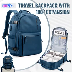 Travel Backpack Carry Ons School Backpack Airline Multifunctional Luggage Large Capacity Laptop Backpacks Waterproof Cabin Bags