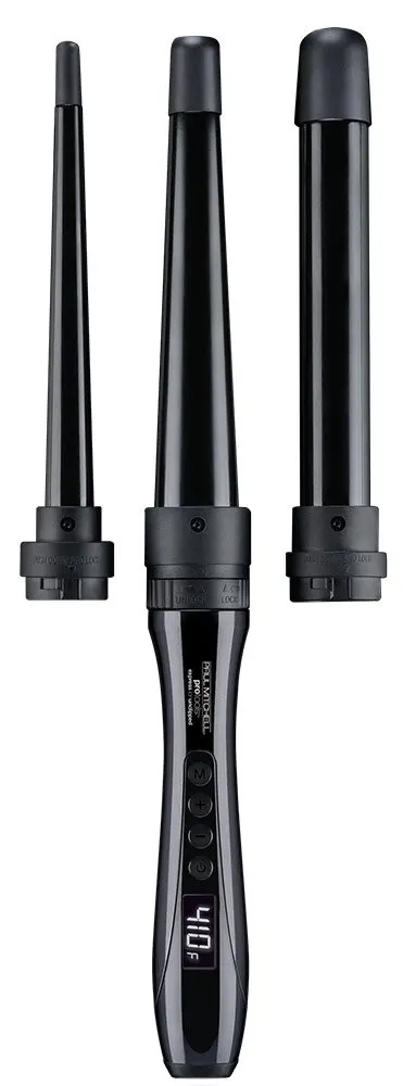 

3-in-1 Ceramic Curling Wand with Interchangeable Barrels for Multiple Hairstyles