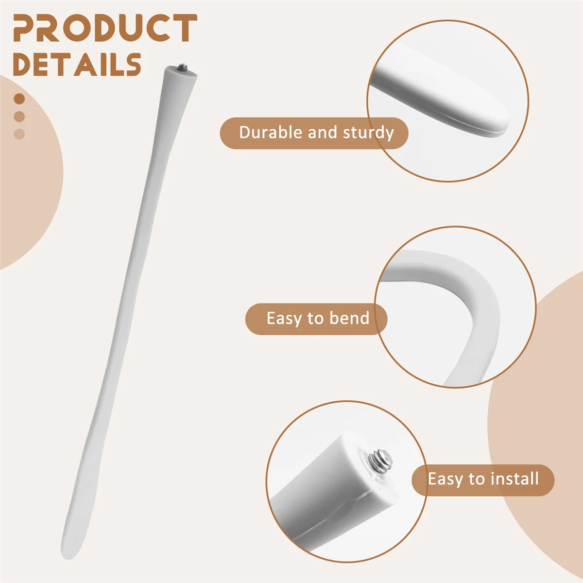 A72P Baby Monitor Stand, Flexible Camera Stand of Crib, Without Damaging the Wall, Baby Monitor Stand Camera Stand