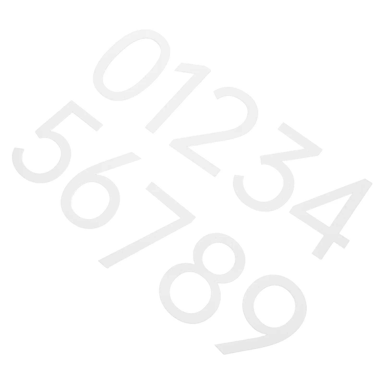 

10Pcs Acrylic 3D House Numbers Adhesive Number Tags Modern Door Signs for Office Mailbox Cabinet Address Plaques