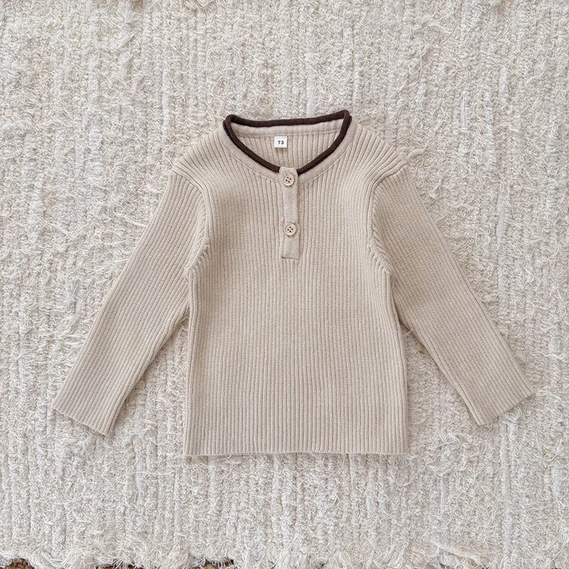 جديد ربيع 2026 بلوفر للأطفال حديثي الولادة من البنات والأولاد سترة للأطفال البنات والأولاد بلوفر منسوج ملابس أطفال من عمر 0 إلى 3 سنوات