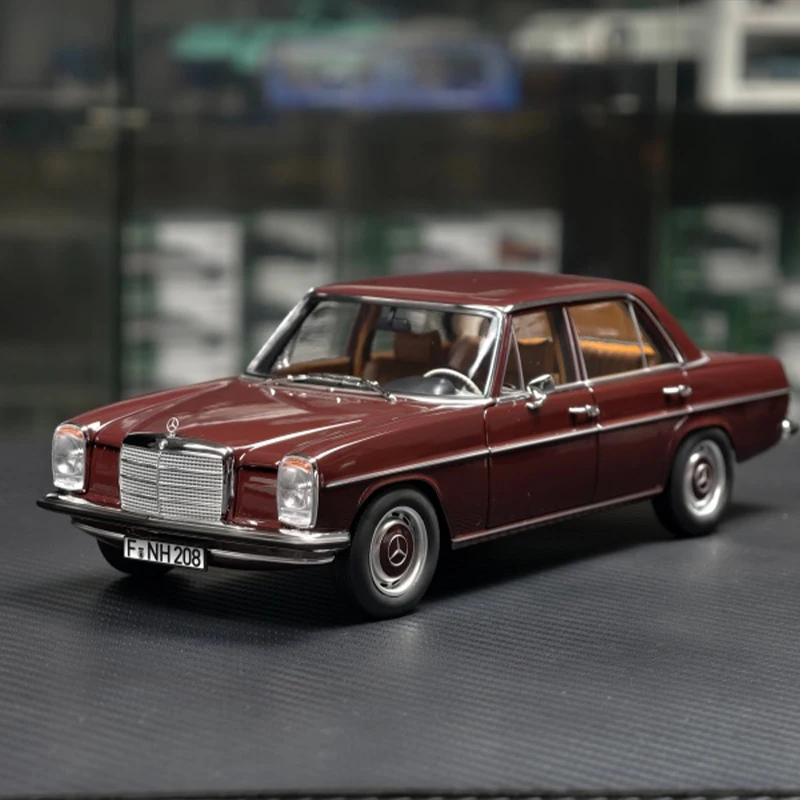 Norev 1/18 mercedes-benz 200 1968 modèle de voiture moulé sous pression modèles d'ornement de salle Simulation alliage Collection voitures garçon anniversaire jouet cadeau