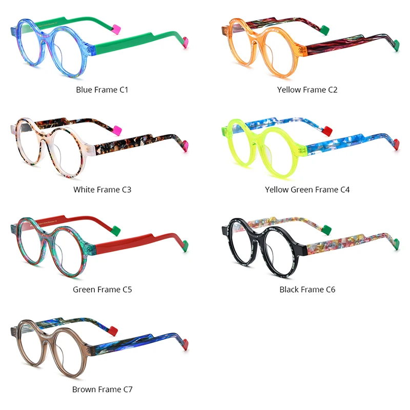 HEPIDEM Acetate Glasses Frame Women Oversize Big Size Round Eyeglass Japanese Handmade Spectacles Thick Transparent Eyewear 9351