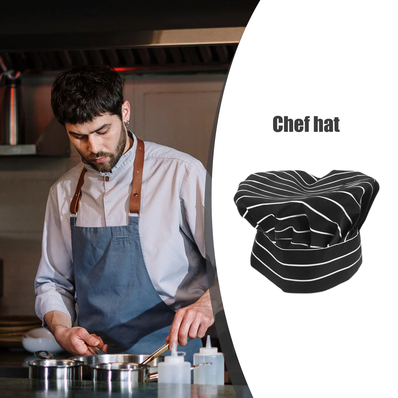 

Шляпа шеф-повара для взрослых, кухонная шапка для приготовления пищи для работы в ресторане, спа, тренажерного зала, кепка для пекаря, униформа, легкая, прочная