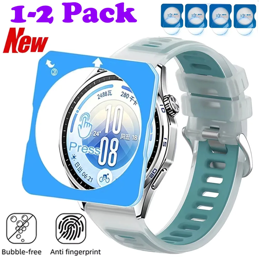 1-2 Pack Tempered Glass for Huawei Watch GT7 Pro GT6 Pro GT7-6-5 41mm 46mm Anti-scratch Easy To Install HD Screen Protector Film
