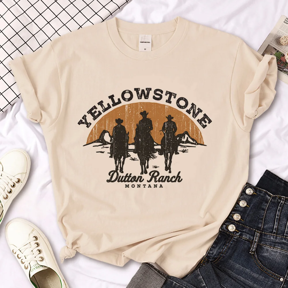 Yellowstone t shirt women summer top female streetwear comic clothes